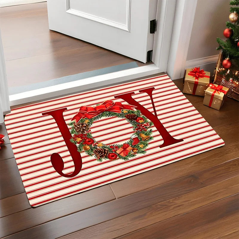 Christmas Door Mat Red Santa Claus – Joyful Addition for Your Holiday Decor 7