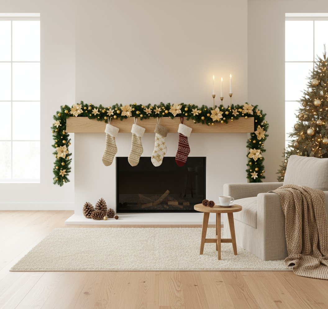 Christmas Garland With Lights – Transform Your Space With Cozy Illumination 3