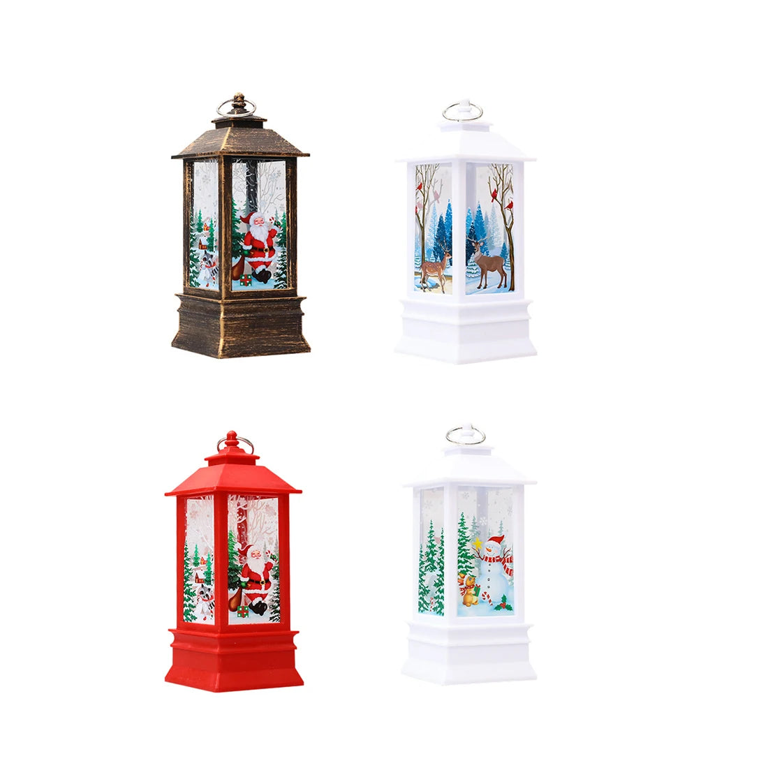 Christmas Lantern Moose Snowman – Enchanting Glow for Festive Atmosphere 6