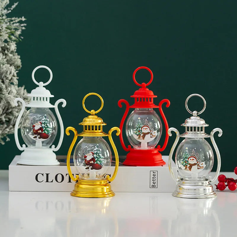 **Christmas Lantern With Handle** – Warm Glow for Festive Gatherings 3
