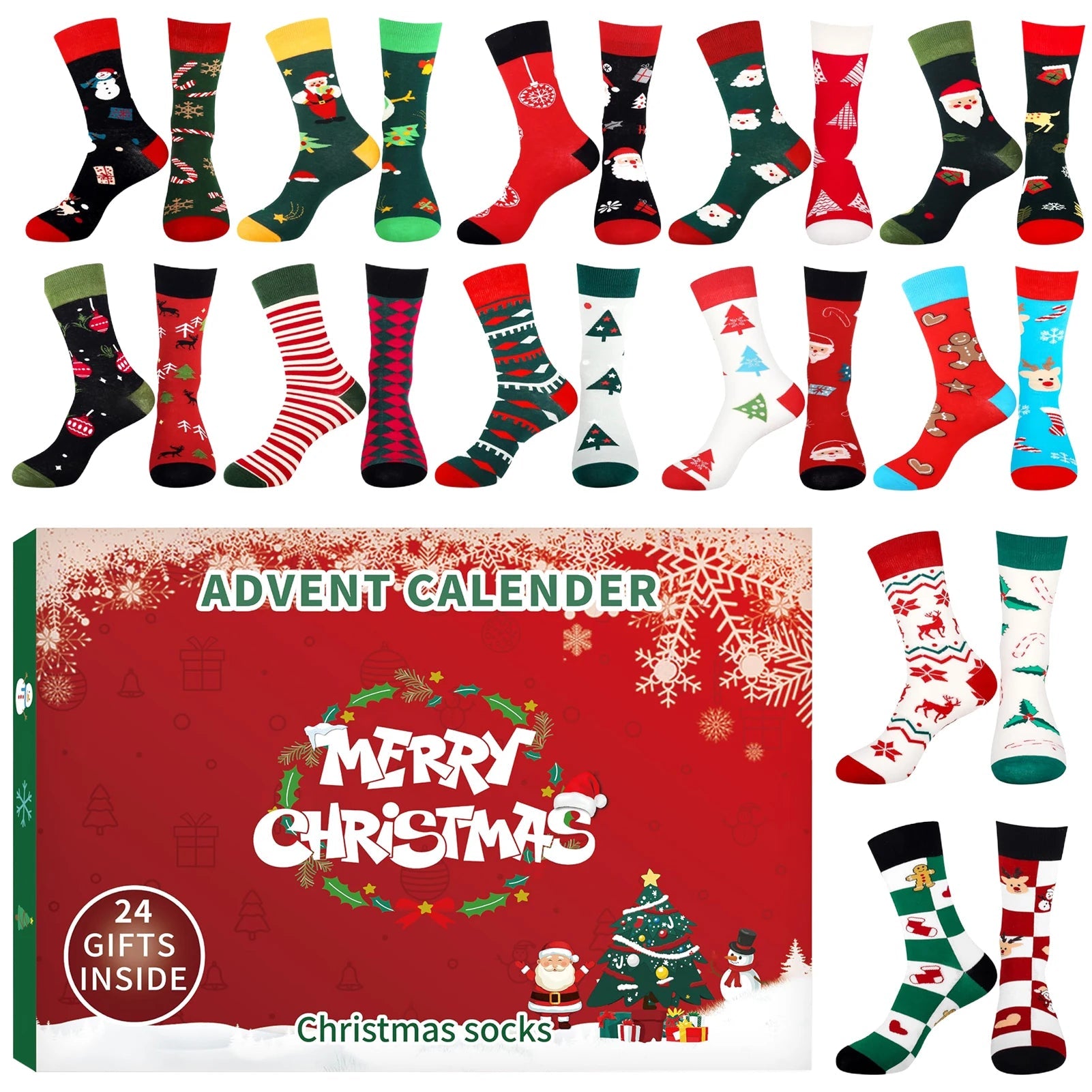Christmas Stocking Advent Calendar – Joyful Surprises for Festive Celebrations 0