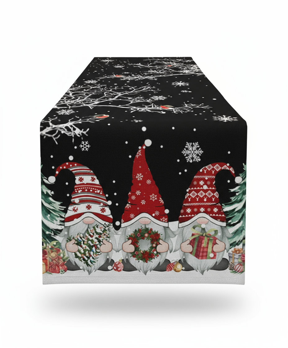 Christmas Table Runner Snowflakes – Charming Winter Accent for Holiday Celebrations 2