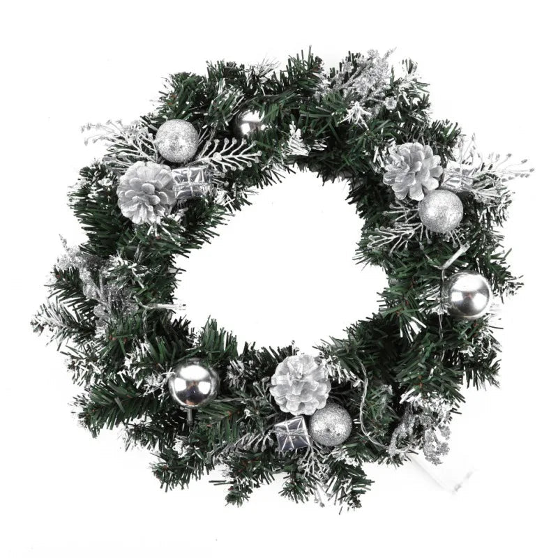 Christmas Wreath with LED Lighting – Elegant Design for Festive Cheer 1