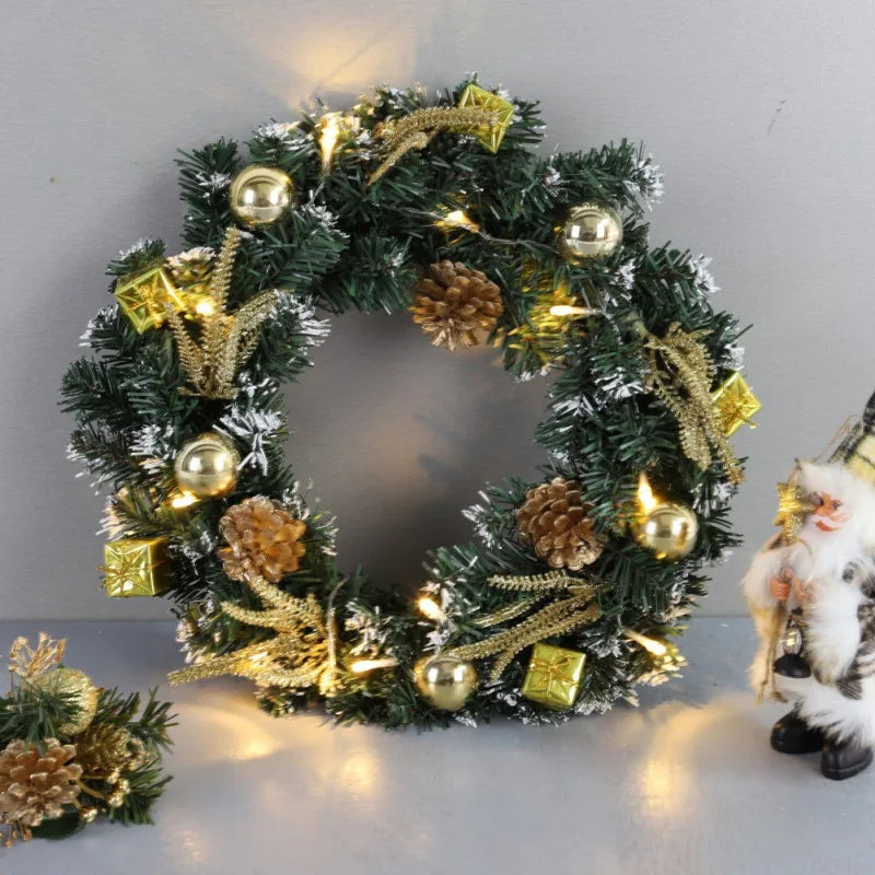 Christmas Wreath with LED Lighting – Elegant Design for Festive Cheer 2