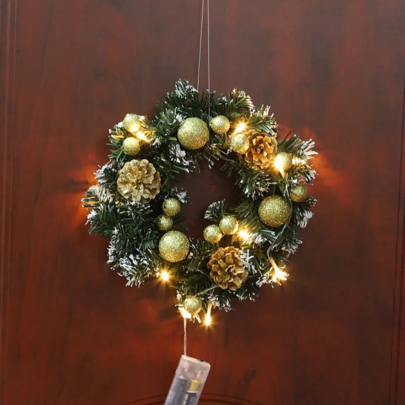 Christmas Wreath with LED Lighting – Elegant Design for Festive Cheer 3
