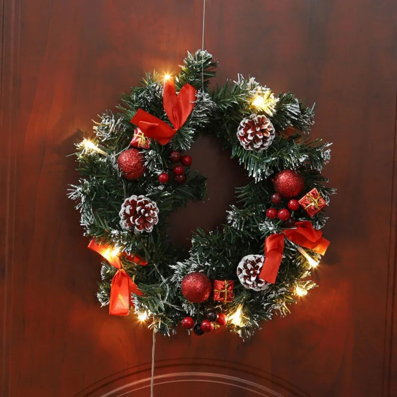 Christmas Wreath with LED Lighting – Elegant Design for Festive Cheer 4