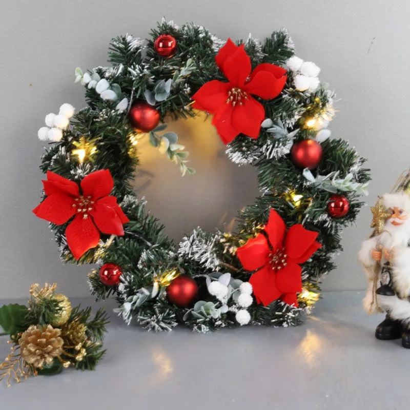 Christmas Wreath with LED Lighting – Elegant Design for Festive Cheer 5