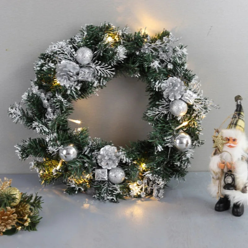 Christmas Wreath with LED Lighting – Elegant Design for Festive Cheer 6