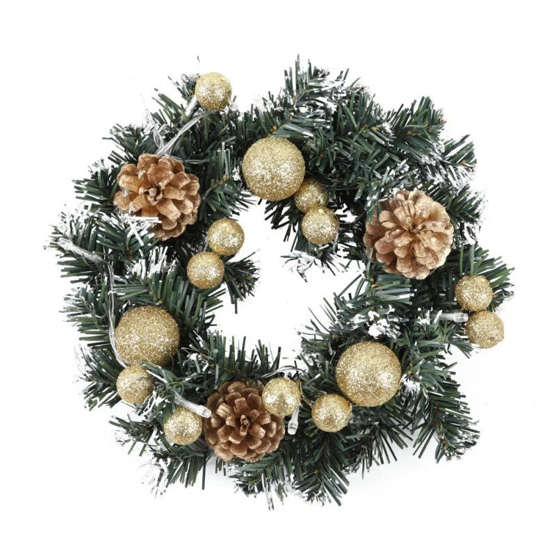 Christmas Wreath with LED Lighting – Elegant Design for Festive Cheer 7