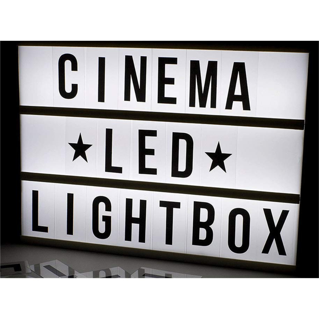 Cinematic Light Box A4 Schwarz – Kreative Beleuchtung Für Persönliche Botschaften 6