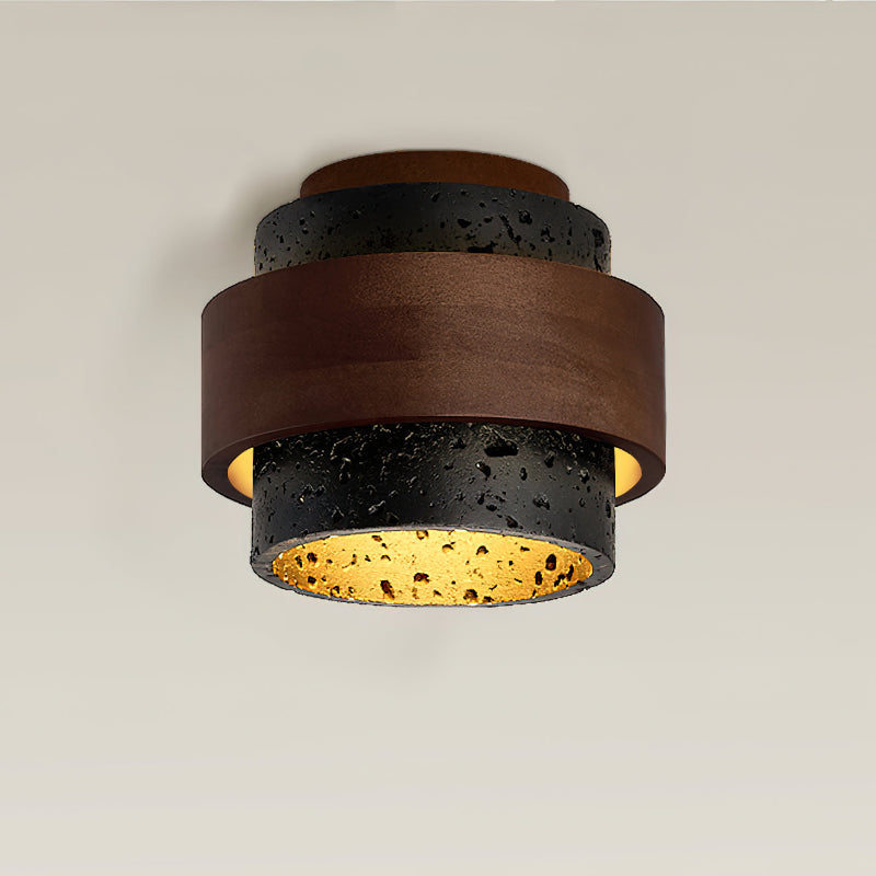 Cole Travertine Ceiling Light – Elegant Design with Natural Touch 0
