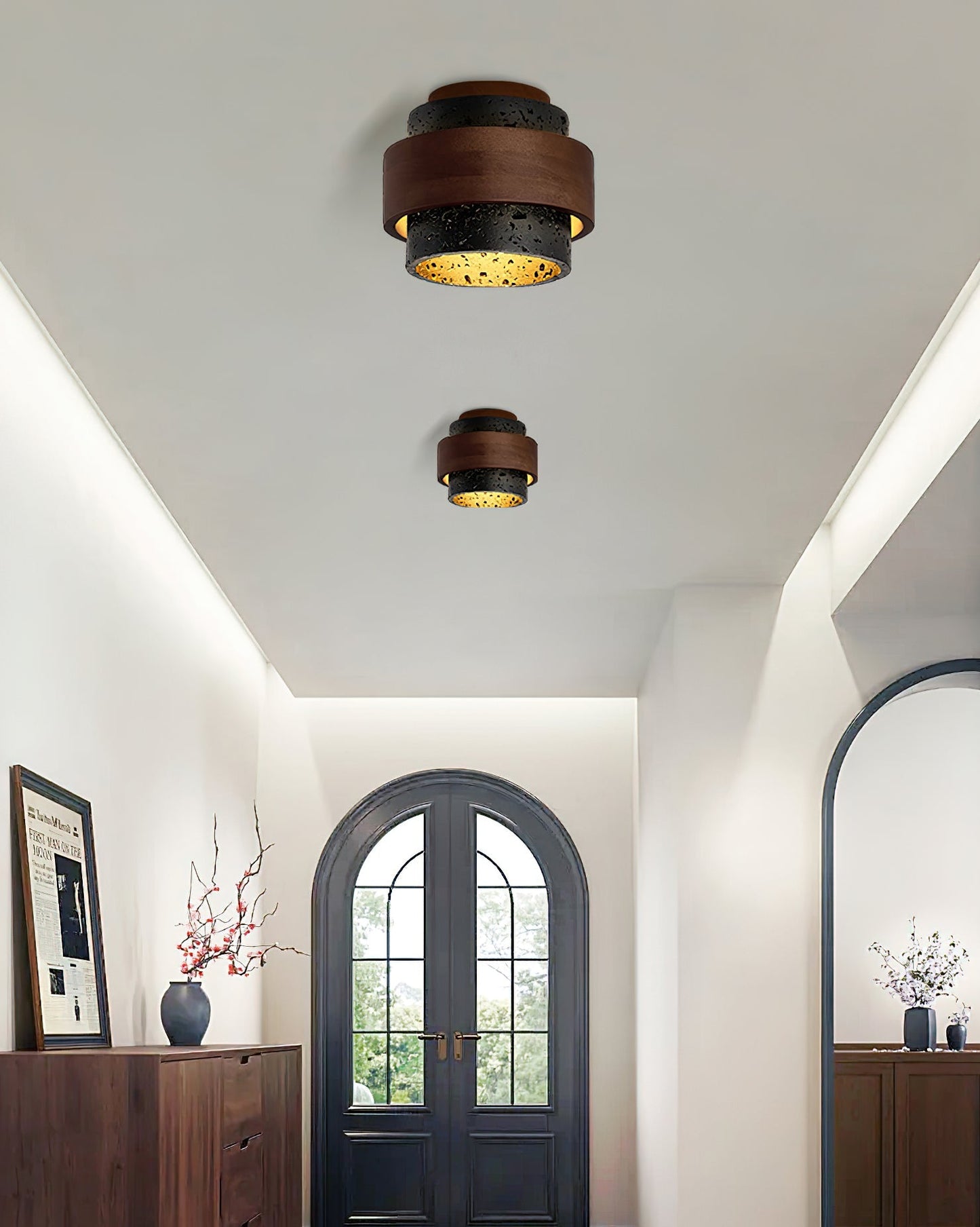 Cole Travertine Ceiling Light – Elegant Design with Natural Touch 3