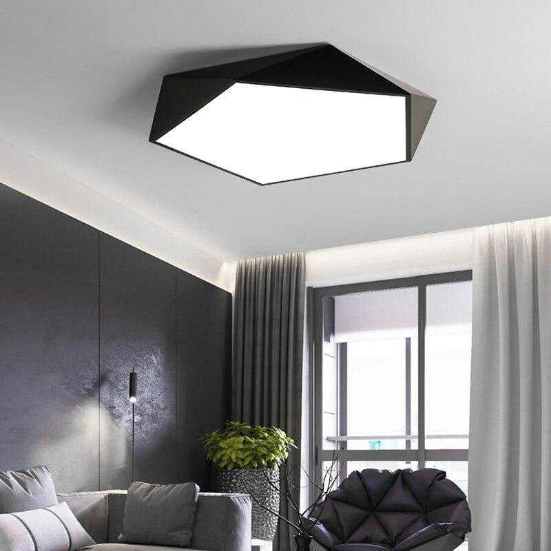 Colored Geometric LED Ceiling Light – Modern Design with Remote Control 2