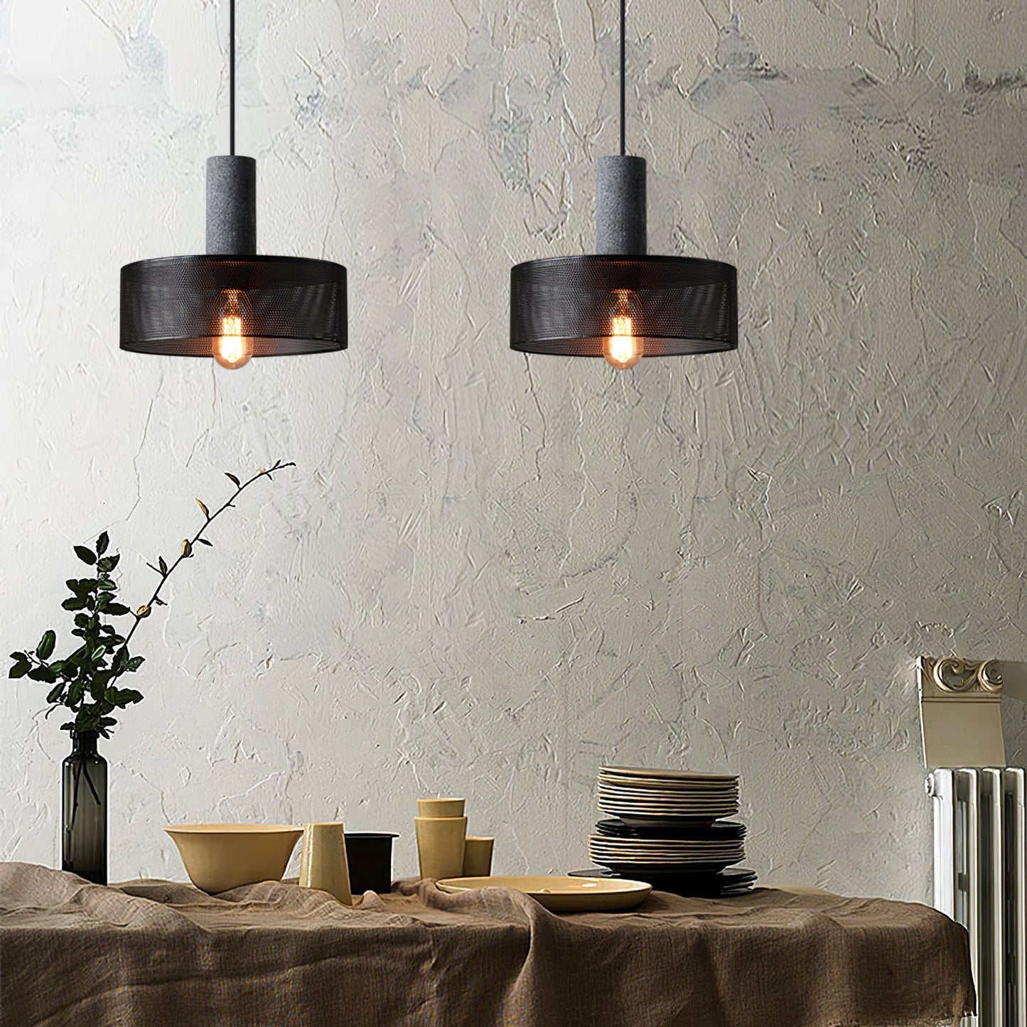 Concrete Industrial Pendant Light – Modern Charm for Your Space 8