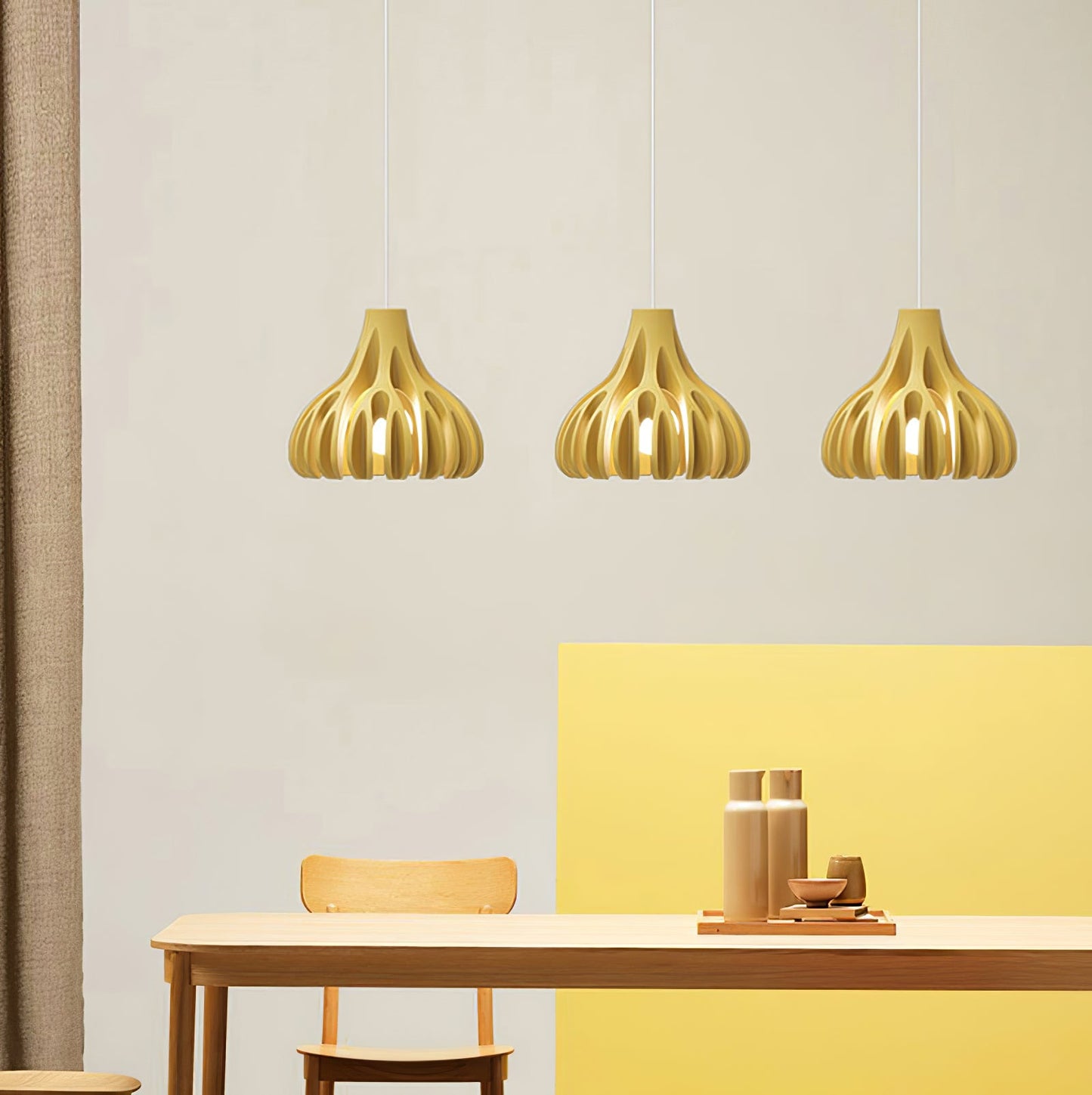 Coral Resin Pendant Lamp – Modern Arc Design for Stylish Interiors 4