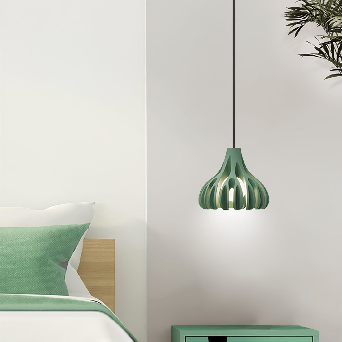 Coral Resin Pendant Lamp – Modern Arc Design for Stylish Interiors 6