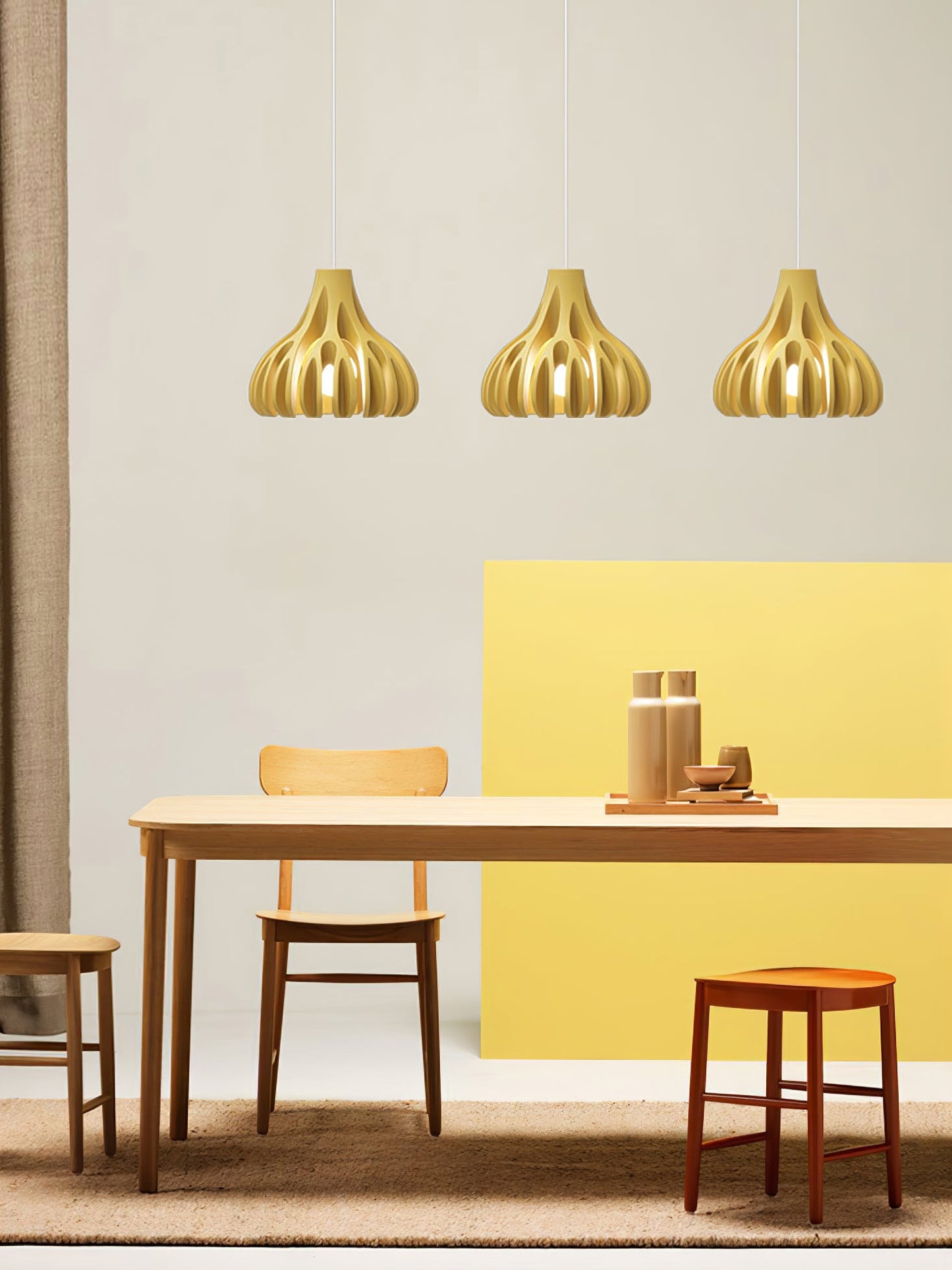 Coral Resin Pendant Lamp – Modern Arc Design for Stylish Interiors 7