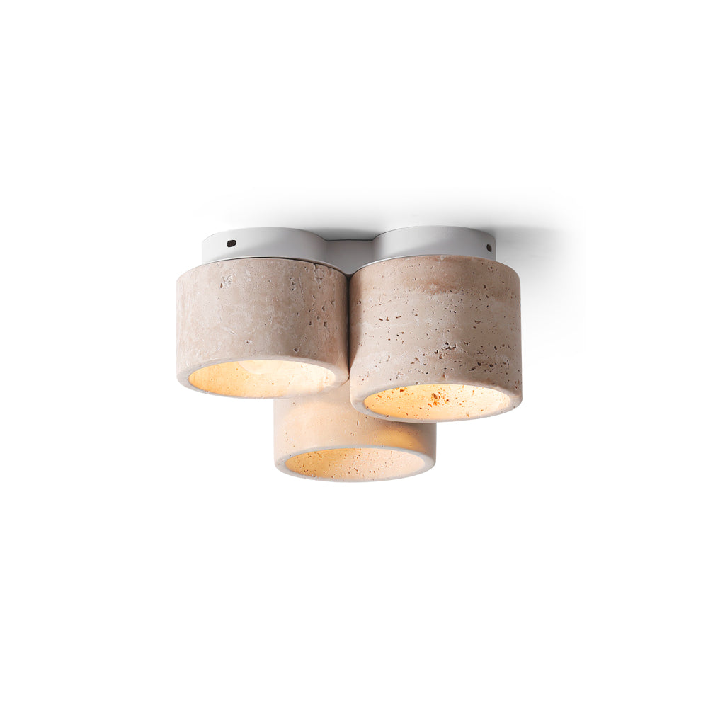 Cromia Flush Mount Ceiling Light – Modern Elegance with Natural Textures 1
