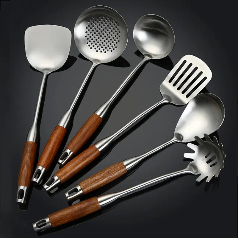 Culina Luxe Stainless Steel Kitchen Utensil Set – Timeless Elegance for Every Home Chef 1