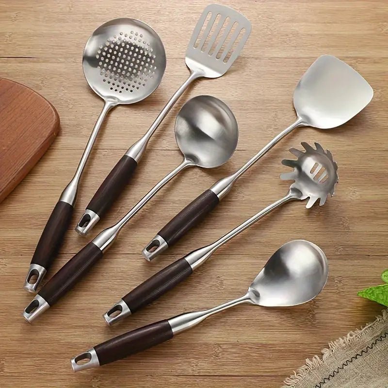 Culina Luxe Stainless Steel Kitchen Utensil Set – Timeless Elegance for Every Home Chef 2