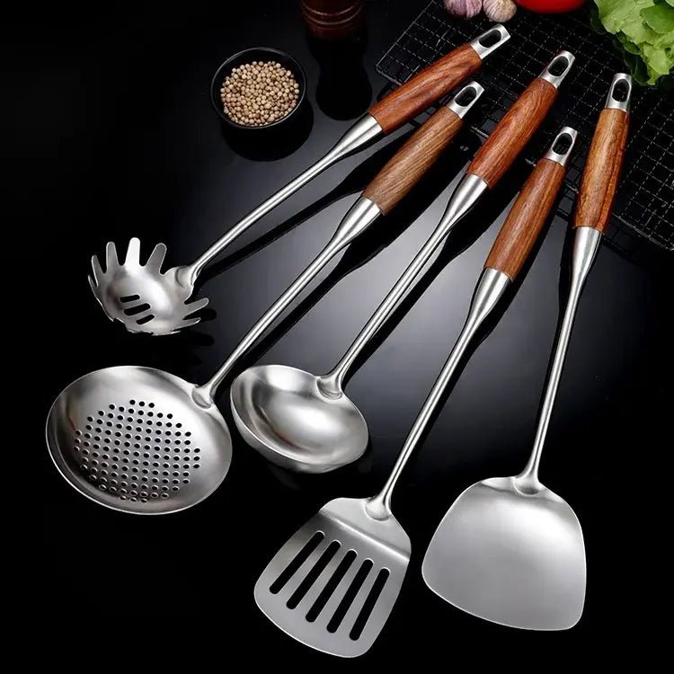 Culina Luxe Stainless Steel Kitchen Utensil Set – Timeless Elegance for Every Home Chef 3