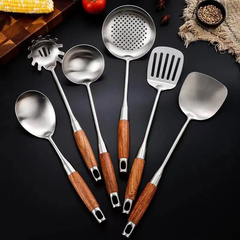 Culina Luxe Stainless Steel Kitchen Utensil Set – Timeless Elegance for Every Home Chef 5