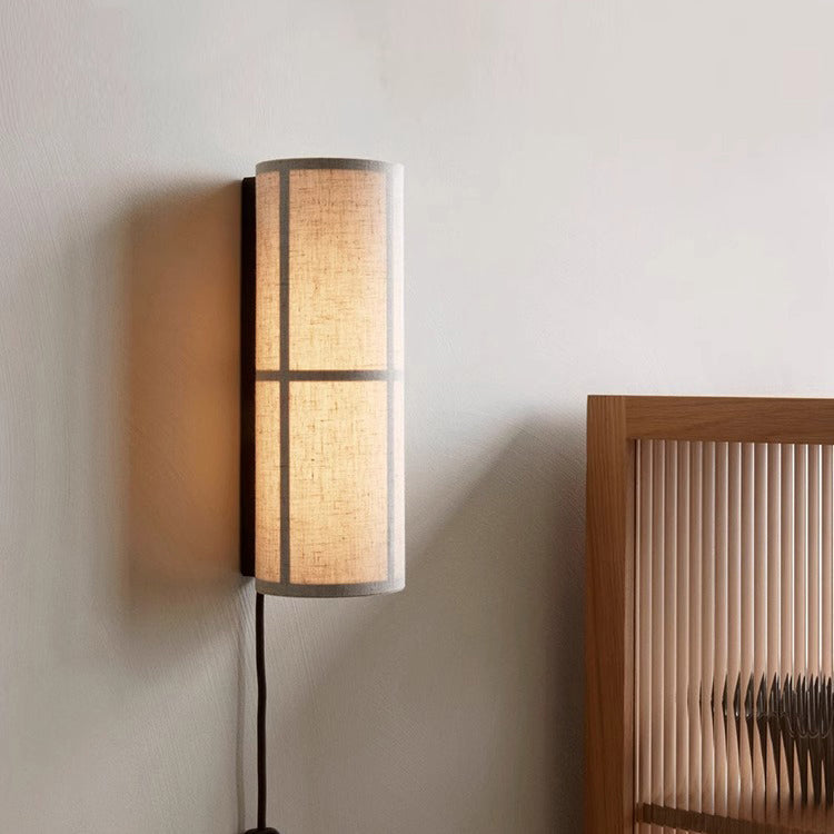 Cylindrical Fabric Wall Lamp – Modern Design with Inviting Glow 2