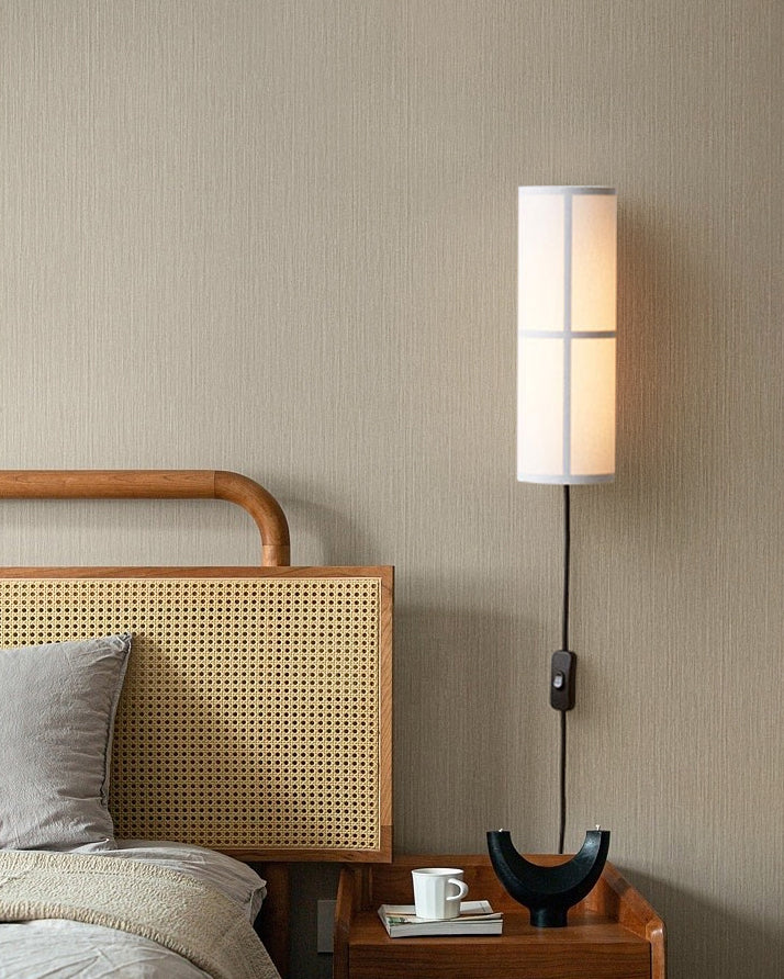Cylindrical Fabric Wall Lamp – Modern Design with Inviting Glow 4