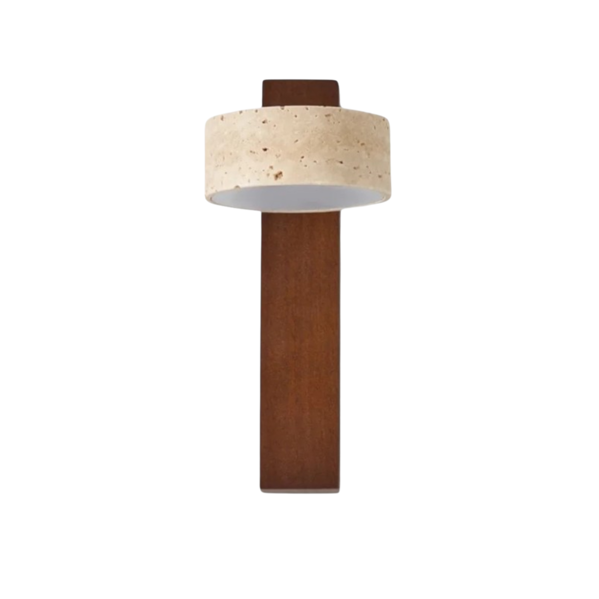 Decorative Wall Lamp Stone Wood Column – Natural Material Design for Cozy Atmosphere 0