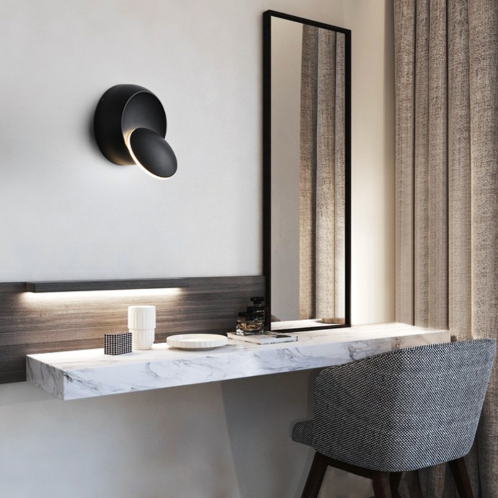 Degree Adjustable Round Wall Lamp – Contemporary Design for Stylish Spaces 2