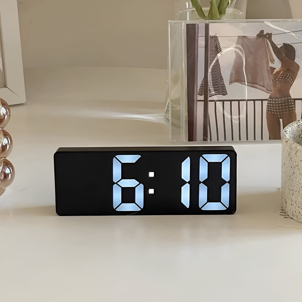**Digital LED Mirror Alarm Clock** – Modern Elegance with Practical Features 3