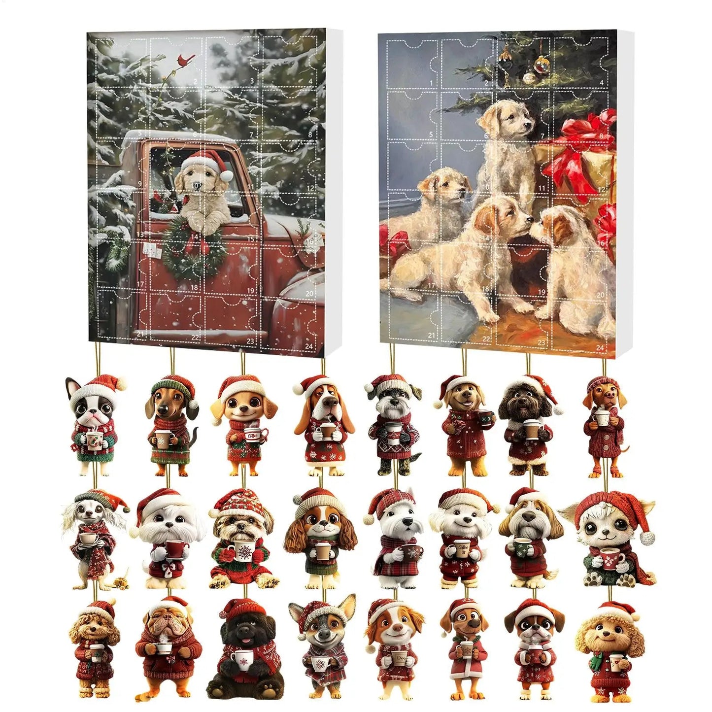 Dogs Christmas Advent Calendar – Joyful Ornaments for Festive Celebrations 1