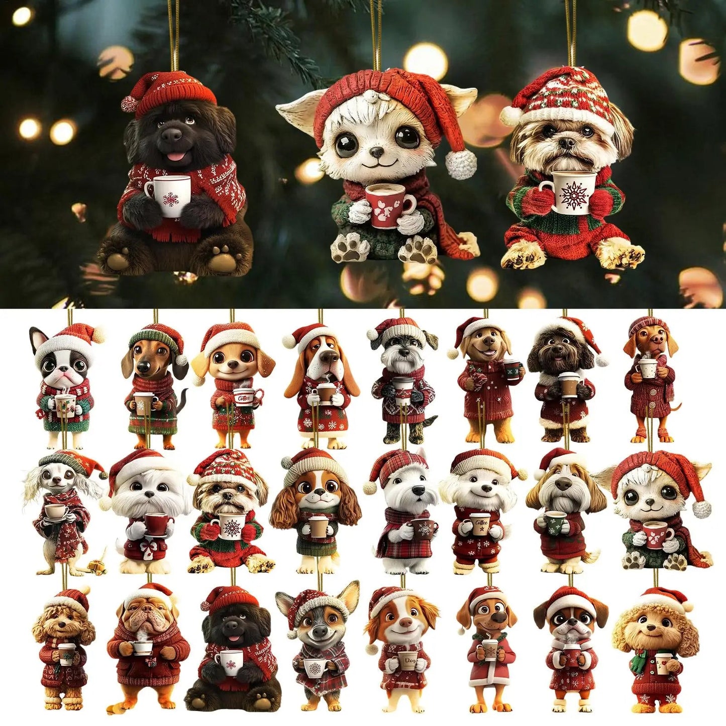 Dogs Christmas Advent Calendar – Joyful Ornaments for Festive Celebrations 3