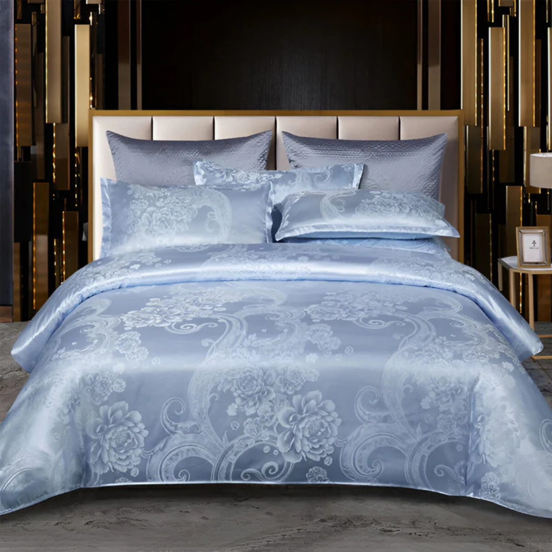Duvet Cover Satin Floral Set – Luxurious Design for Serene Sleep 2