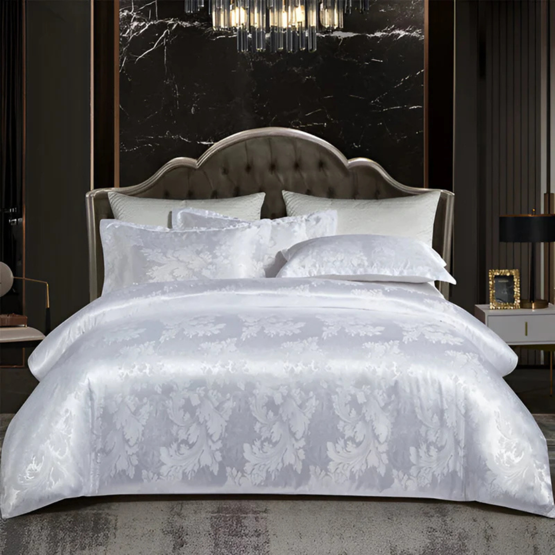 Duvet Cover Satin Floral Set – Luxurious Design for Serene Sleep 3