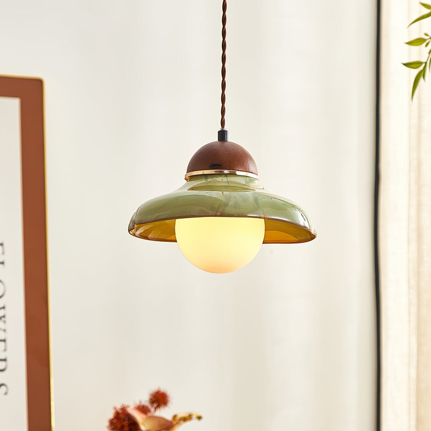Edmund Pendant Light – Elegant Glass and Ceramic Design 2