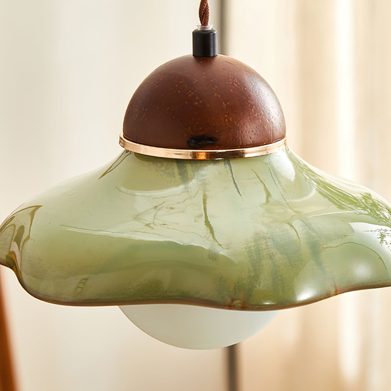 Edmund Pendant Light – Elegant Glass and Ceramic Design 3