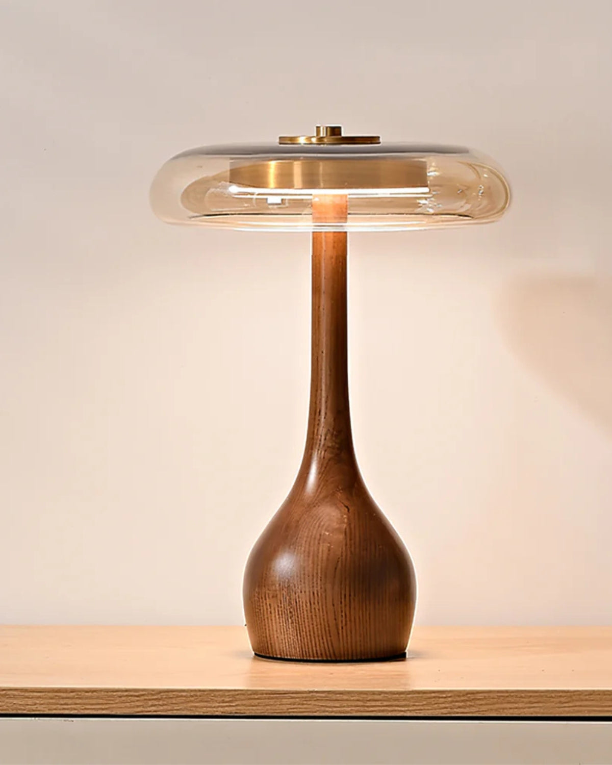 Elegant Table Lamp Wood Glass – Soft, Inviting Glow for Cozy Spaces 5