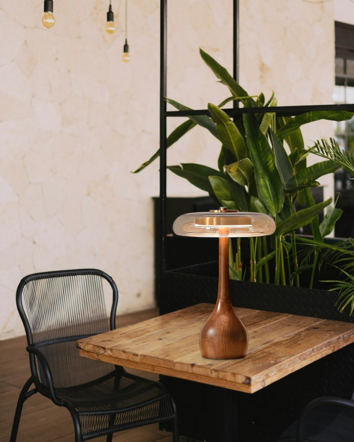 Elegant Table Lamp Wood Glass – Soft, Inviting Glow for Cozy Spaces 6
