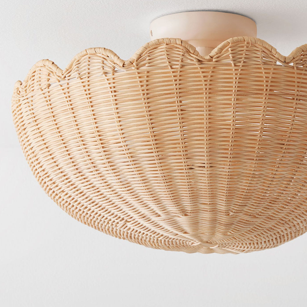 Elior Ceiling Light Fixture – Handcrafted Raffia Design for Cozy Ambiance 5