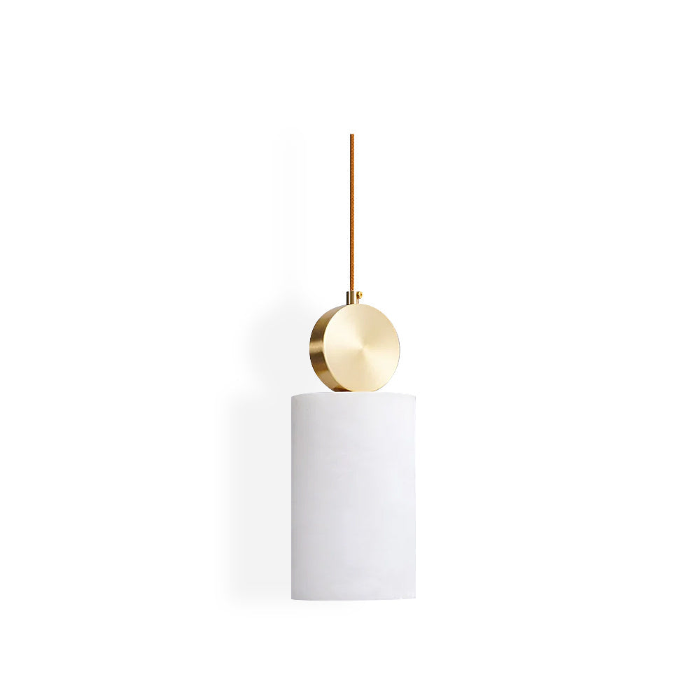 Etruscan Alabaster Pendant Light – Cozy Ambiance with Elegant Brass Shade 1