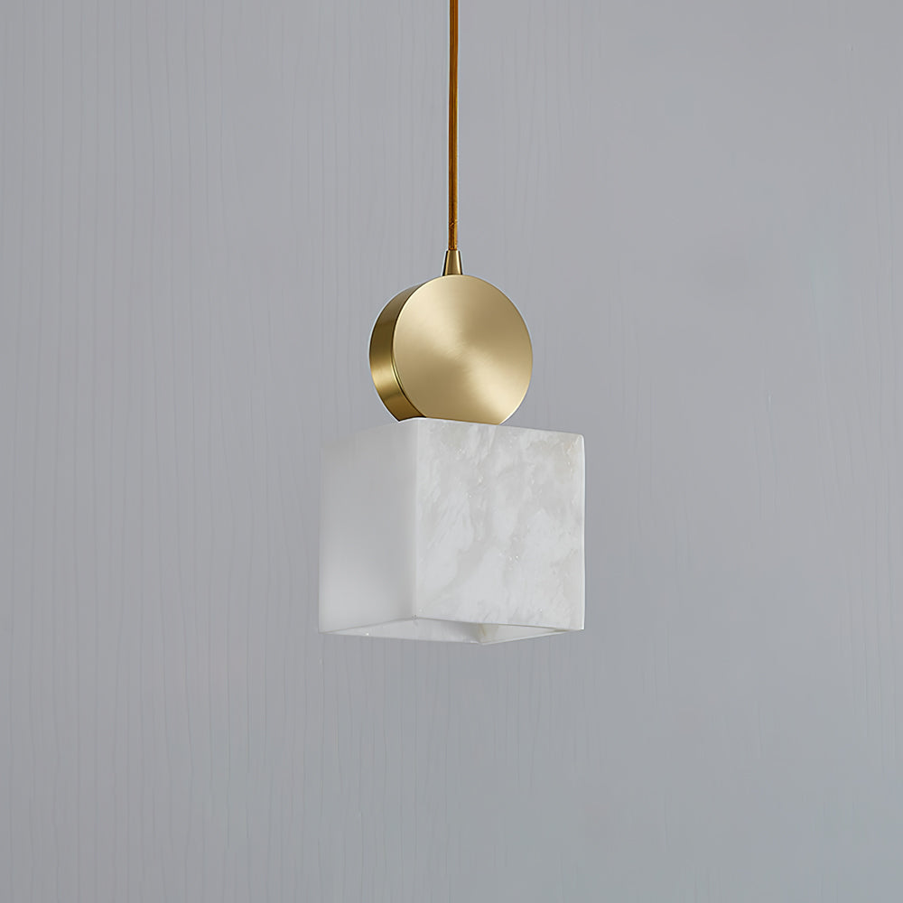 Etruscan Alabaster Pendant Light – Cozy Ambiance with Elegant Brass Shade 7