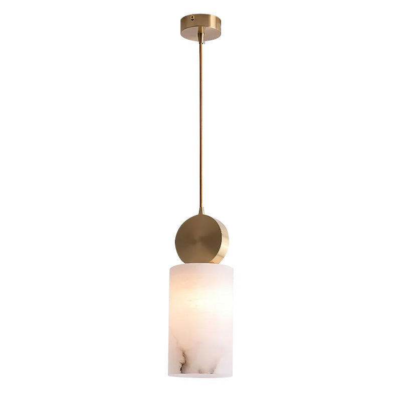 Etruscan Alabaster Pendant Light – Cozy Ambiance with Elegant Brass Shade 9