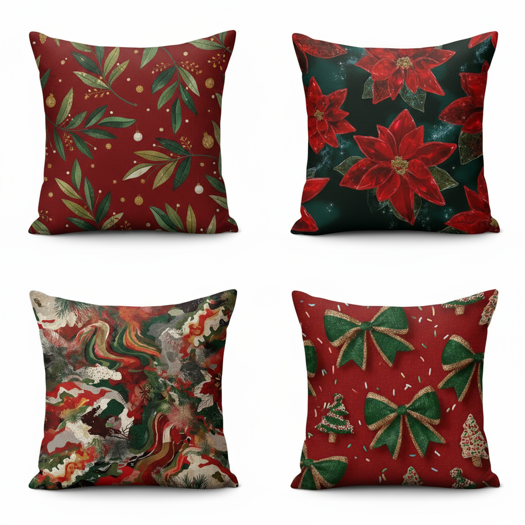 Festive Christmas Cushion Covers 40x40 – Brighten Your Space with Cheerful Vibes 2