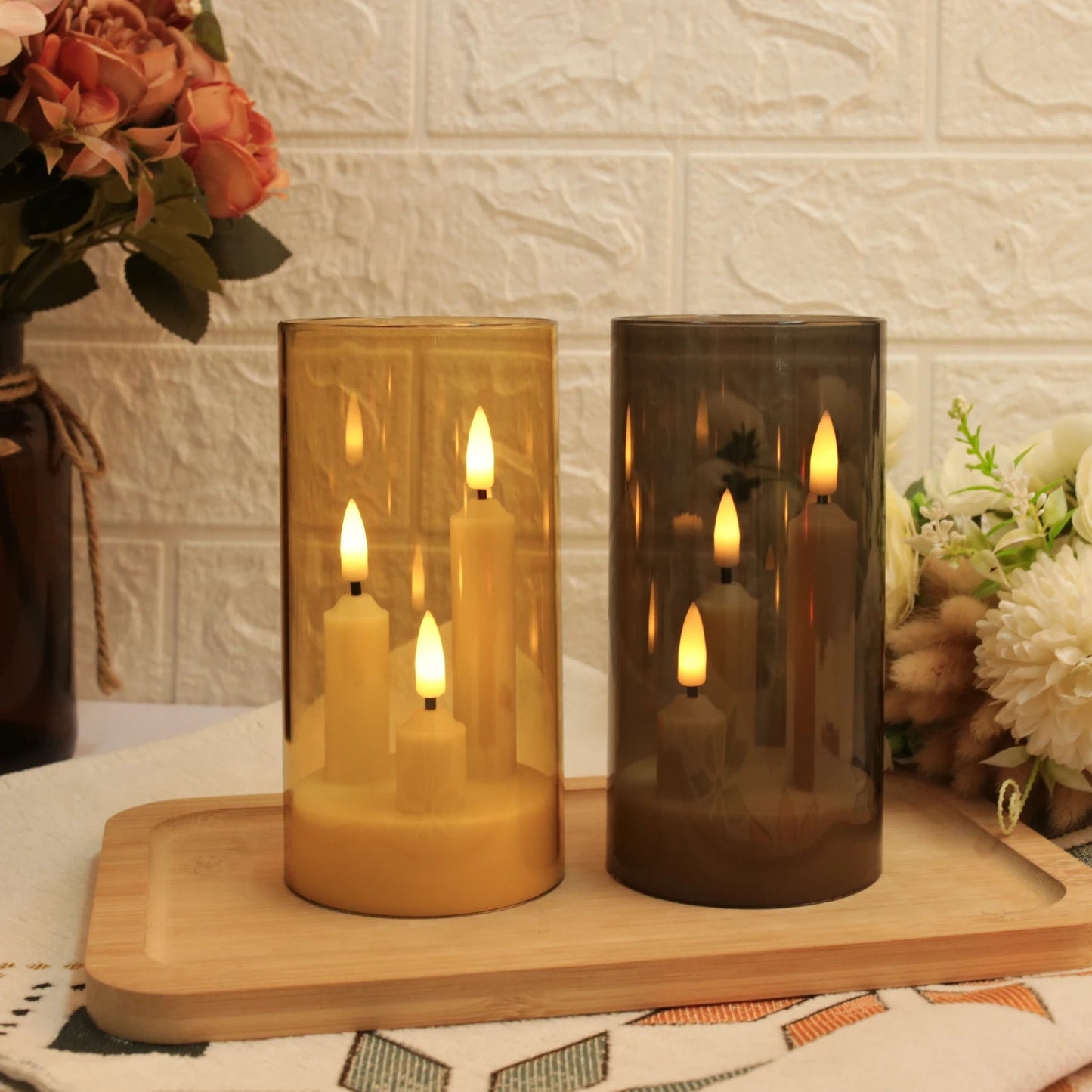 Flameless LED Candles with 3 Wicks – Elegant Glow for Cozy Evenings 5