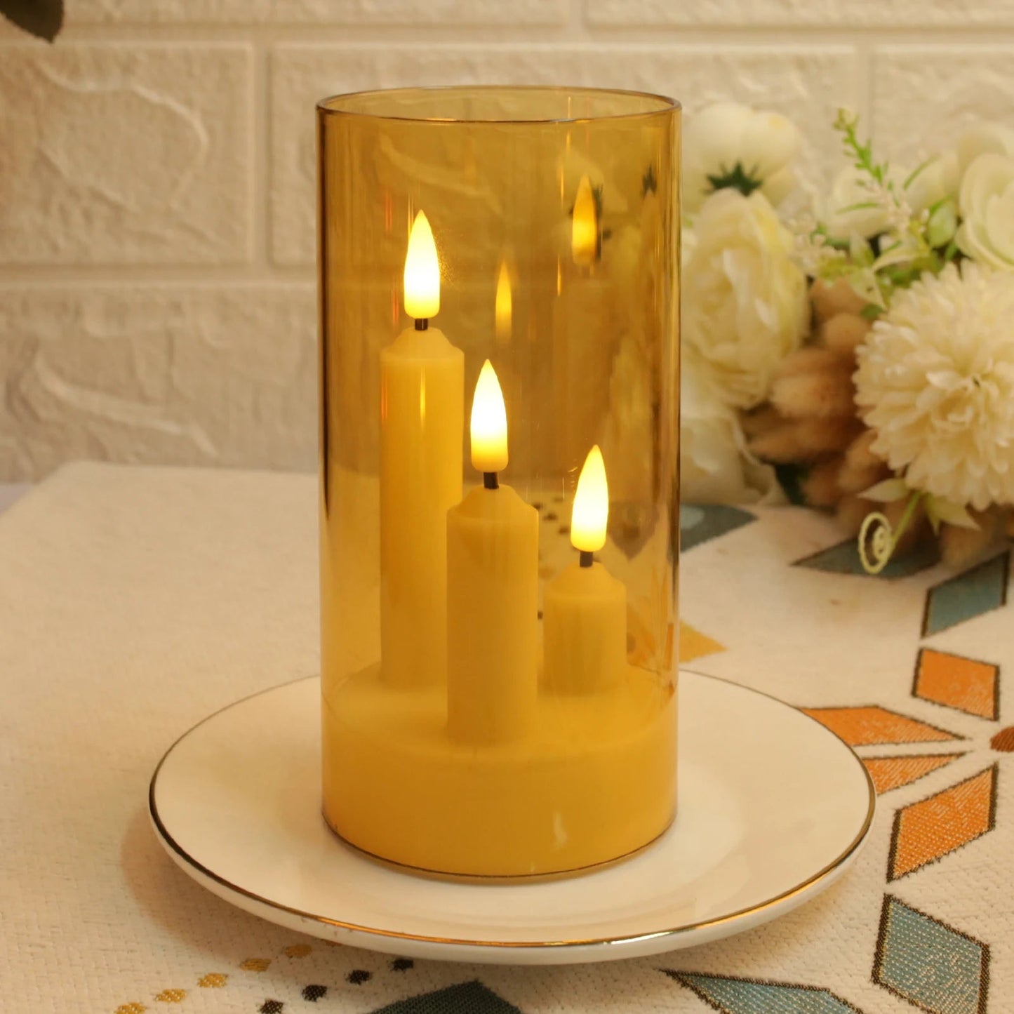 Flameless LED Candles with 3 Wicks – Elegant Glow for Cozy Evenings 6