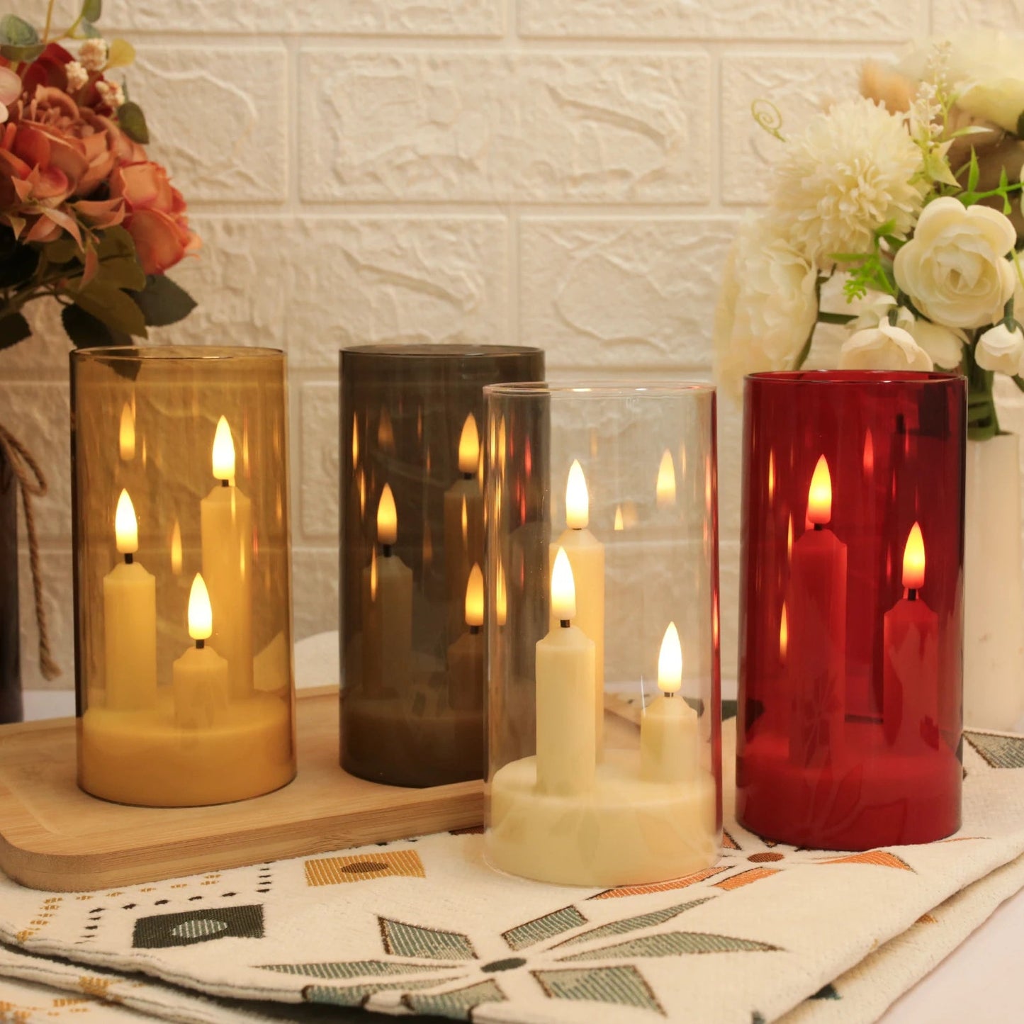 Flameless LED Candles with 3 Wicks – Elegant Glow for Cozy Evenings 9