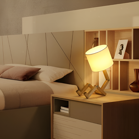 Flexible Wooden Robot Lamp – Transform Your Space with Creative Illumination 1