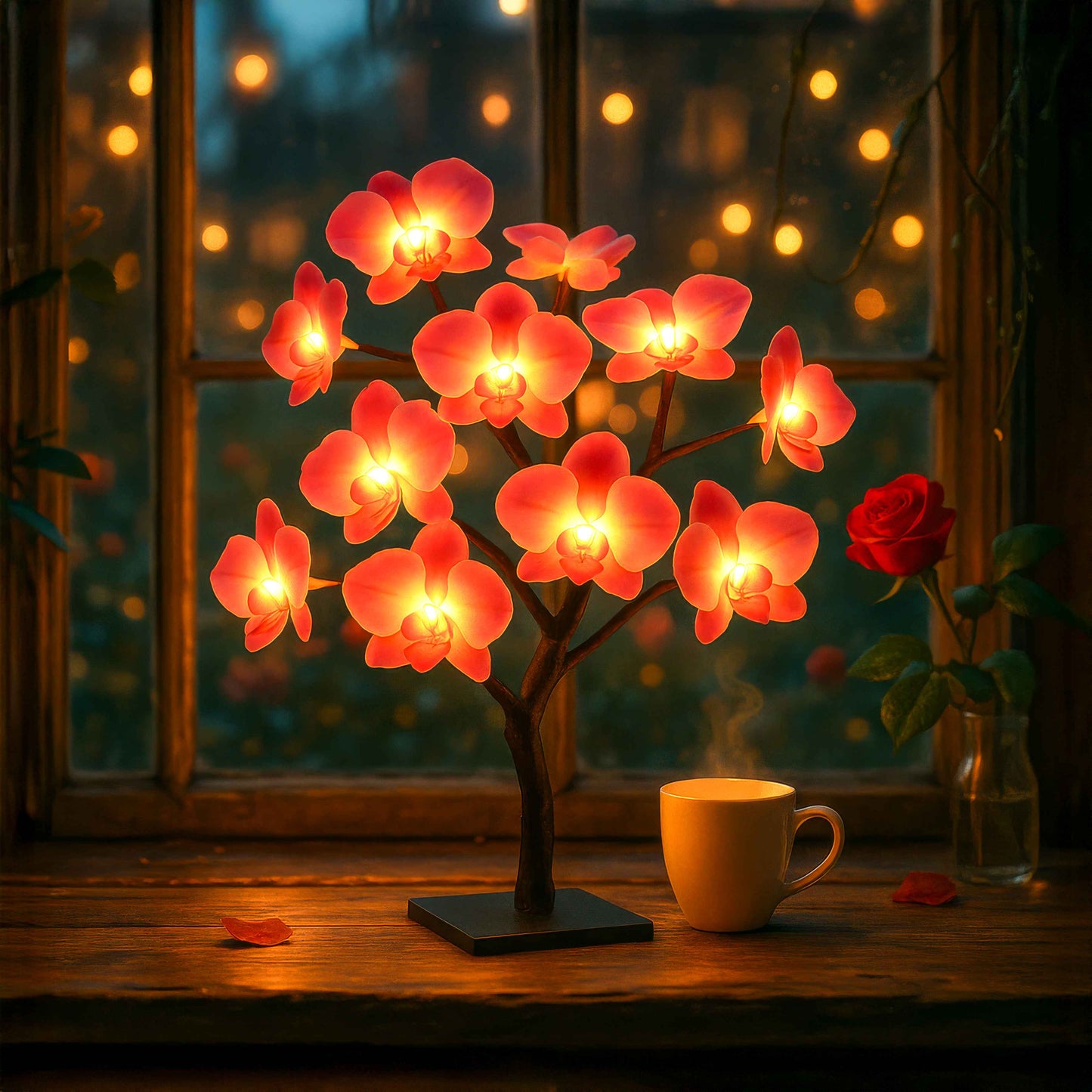 Flower Flame Lamp – Cozy LED Design for Inviting Atmosphere 2
