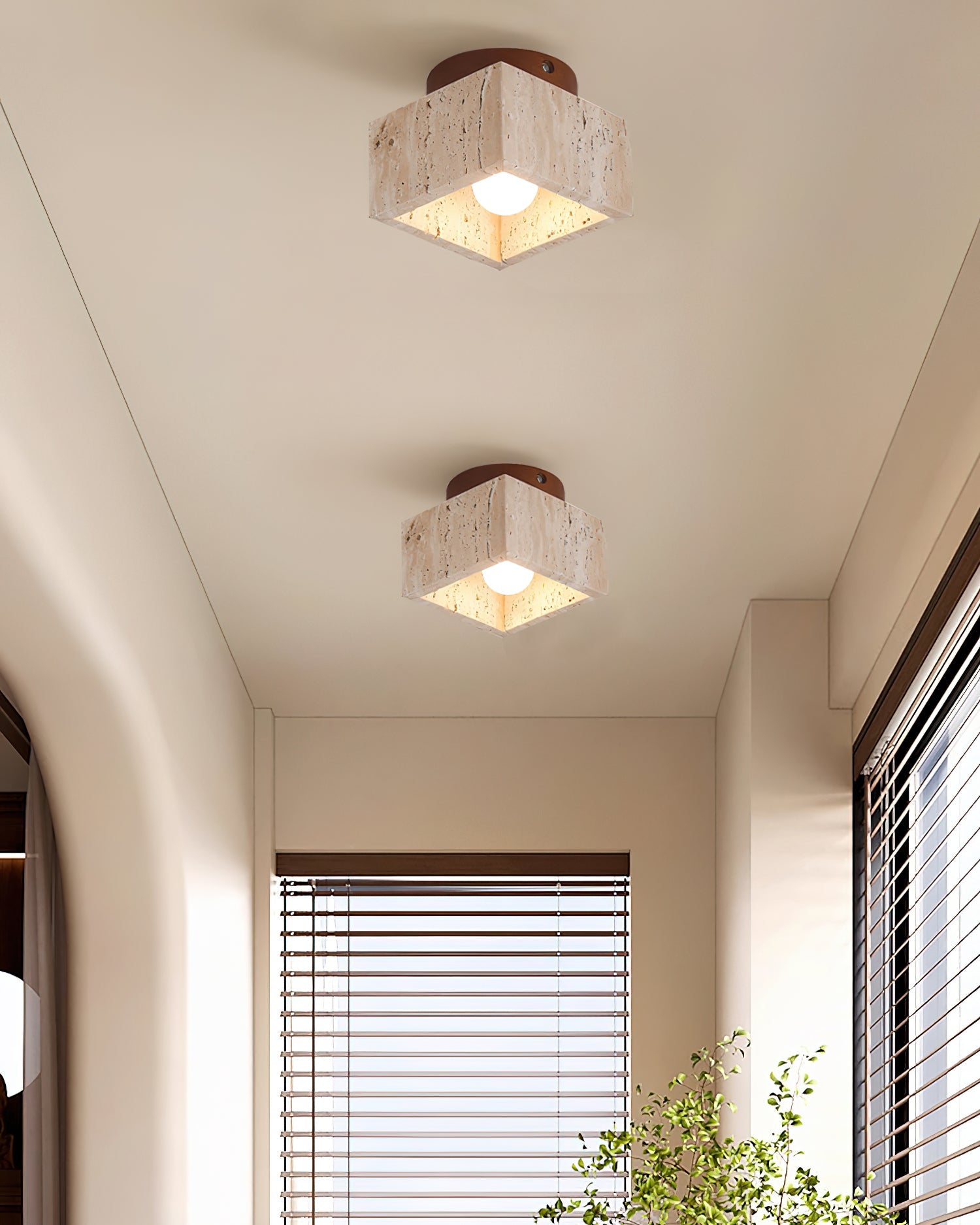Gaila Flush Mount Ceiling Light – Natural Elegance with Inviting Glow 3